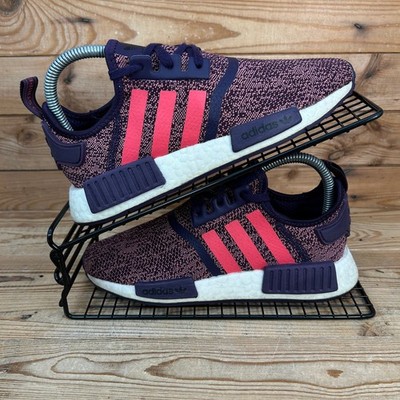 Adidas Turnschuhe Damen Größe UK 4,5 NMD R1 Legend Purple Shock Red Boost Schuhe OG