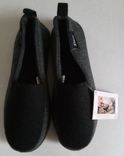 Zizor Black and Gray Women's Memory Foam Slippers Size Small 6.5 - 7.5 US
