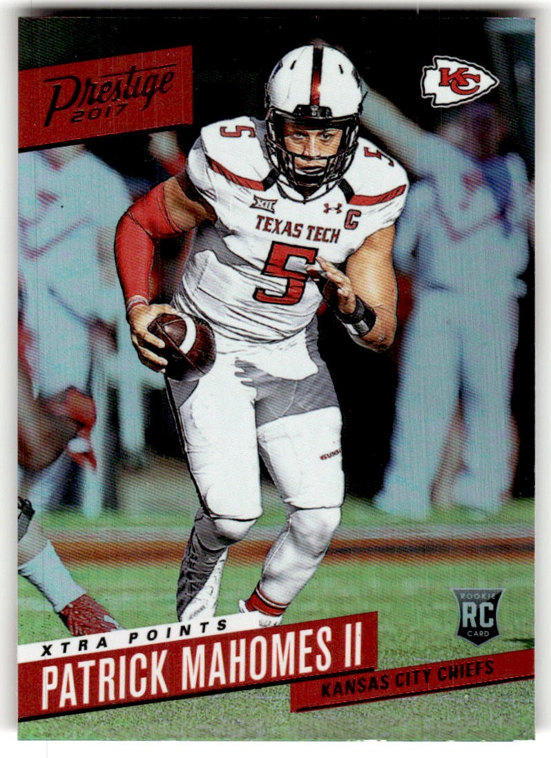 2017 Panini Prestige Patrick Mahomes II Xtra Points Red Rookie #232