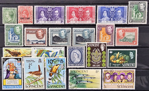 St. Vincent Stamp Collection 1885-1977 Lot of 22 MINT and Used