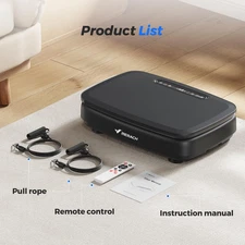 Vibration Plate Exercise Machine with Light Whole Body Workout Power Vibrate Pla