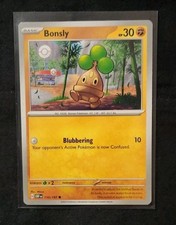 Bonsly 110/197 Pokemon TCG Card OBF OBSIDIAN FLAMES Near Mint NM