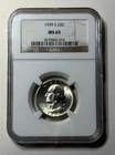 1939 S Washington Quarter NGC MS 65