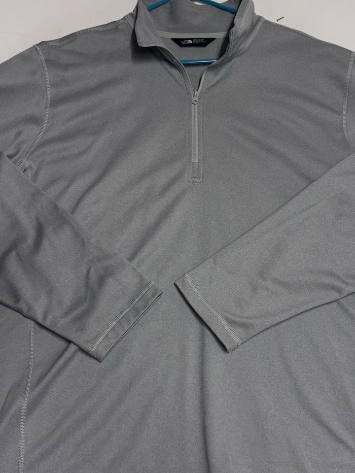 The North Face Mens Gray 1/4 Zip Fleece Pullover Sweater Size XL - Image 2 of 4