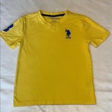U.S. Polo Assn. Bright Yellow Kids Tee Size S 6-7 