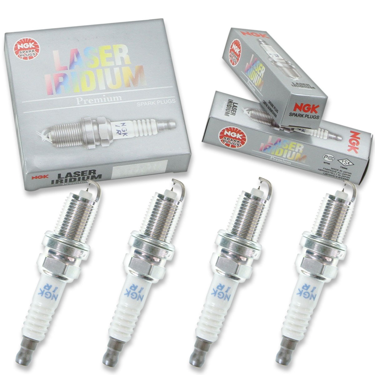 4 pc NGK Laser Iridium Spark Plugs for 2011-2020 Mitsubishi Outlander Sport eq