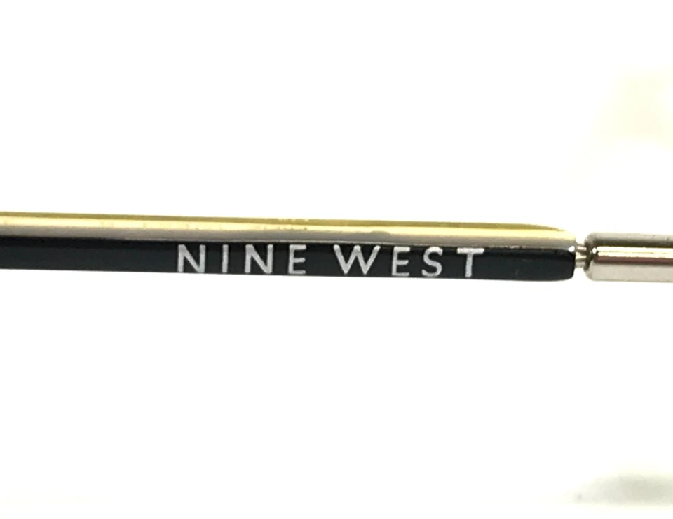 Nine West Petite Eyeglasses Frames 3WI SWT Black Yellow Oval Full Rim 45-18-130 - Image 4 of 4