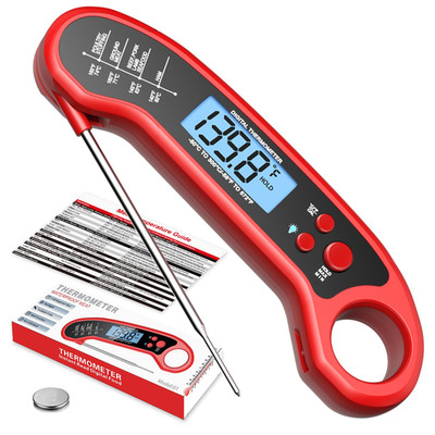 Meat Thermometer Digital, Instant Read Meat Thermometer for Grill and Cooking, W