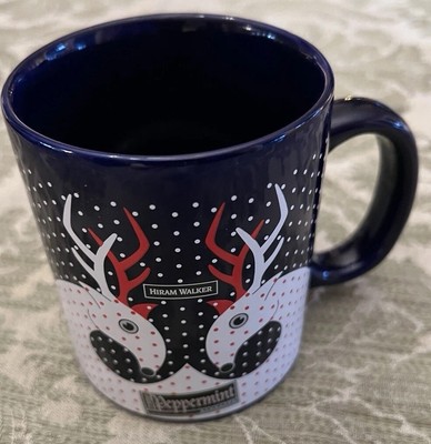 Peppermint Schnapps Snuggler Coffee Mug Christmas Reindeer POP ART  Hiram Walker