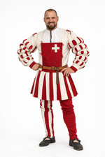 Renaissance German Landsknecht Outfit For Men-Medieval Festival Costume