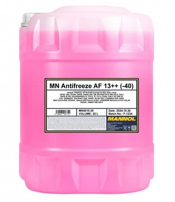 MANNOL Antifreeze AF13++ (-40) 20L Frostschutz für AUDI BENTLEY DAIHATSU - Bild 1 von 2