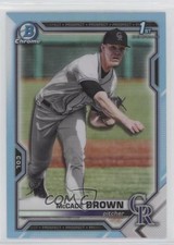 2021 Bowman Draft Chrome Sky Blue Refractor McCade Brown #BDC-59 s3g