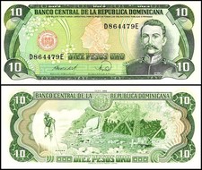 Dominican Republic 10 Pesos Oro, 1988, P-119c.3, UNC