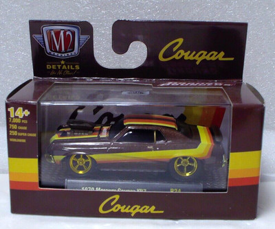 M2 Machines Gold Chase Ground Pounders 1970 Mercury Cougar XR7 1:64 Diecast