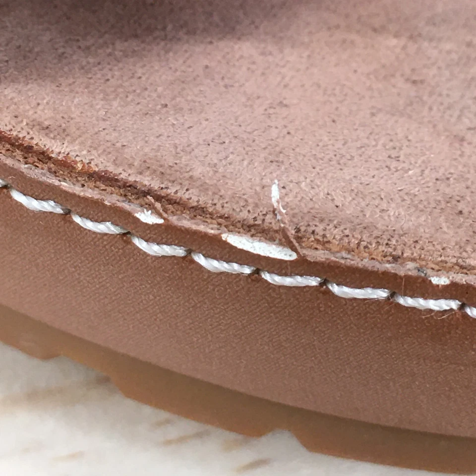 Sandalias Nine West Mujer 9 M Deslizables Marrón Hebilla Correa Cómodas Informales Puntera Abierta Foto 3 de 4