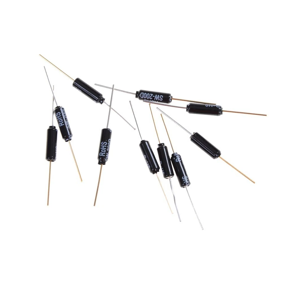 Lote de 10 sensores de vibración de bola de metal sensores de vibración altamente sensibles SW-200D Foto 3 de 4