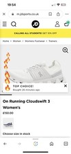 Image of on cloud trainers size 7.5