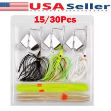 Buzzbait Fishing Lure Kit Spinnerbaits Buzz Bait Bass Fishing Baits Lures HOT