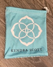 Kendra Scott Blue Turquoise Jewelry Drawstring Dust Bag Pouch Sold Individually