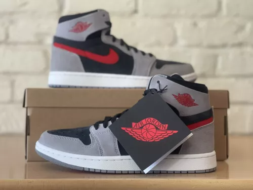 Air Jordan 1 High Zoom Air CMFT 2 Black Fire Red Cement DV1307-060 Men Size 7.5