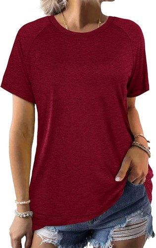 SAMPEEL Womens Short Sleeve Shirts 