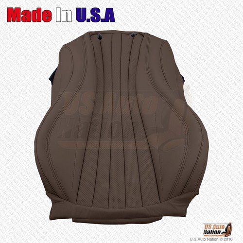 2017 2018 Mercedes Benz E400 PASSENGER Top Perforated Seat Cover Nut Brown - Picture 4 of 7