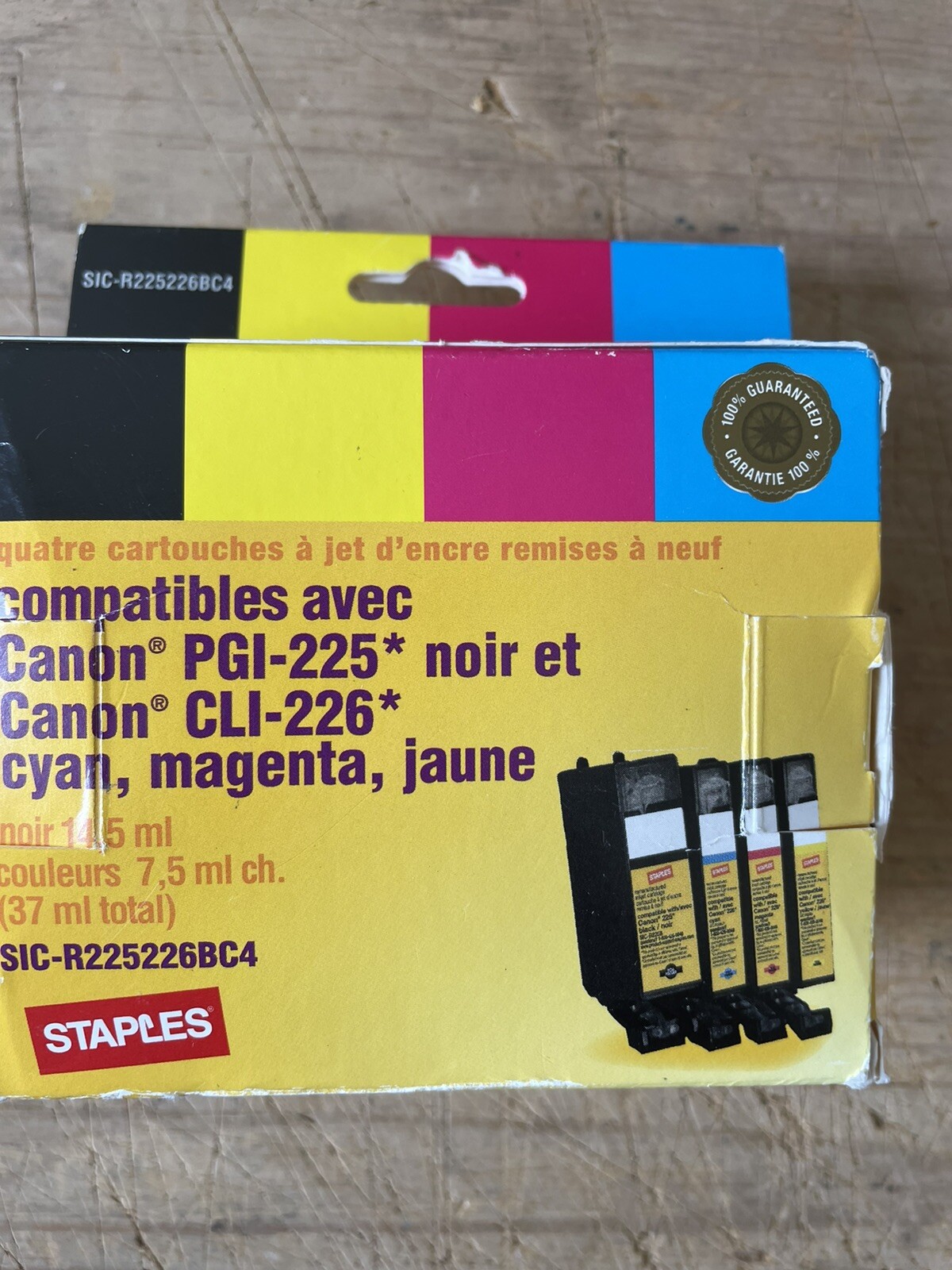 Ink Cartridges, PGI-225/CLI-226, Black/Color, 4/PK-image