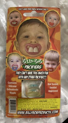 Billy Bob Size Matter Hunting Funny Baby Pacifier Deer W/Ring New Sealed!