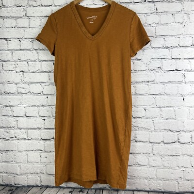 Universal Thread Dress Size Small V-Neck Orange 100% Cotton