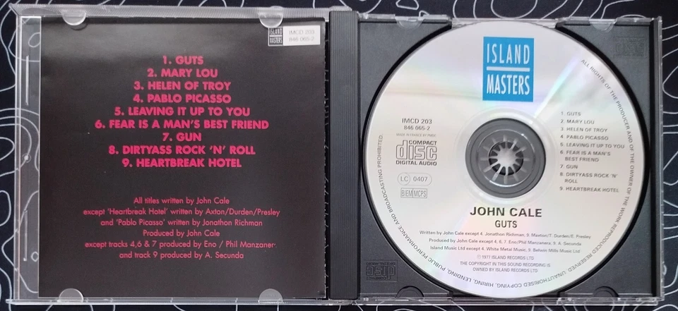 John Cale – Guts 1977 [CD] Album - Image 2 of 3