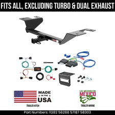 For 12-17 Buick Verano Trailer Hitch w/ 5 Pin Wiring Excl Turbo & Dual Exh. Curt