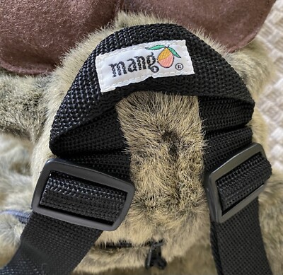 Rare Vintage MANGO Teddy Bear Co Backpack Plush Side Zip Bag Purse Moose… rare vintage new MANGO Teddy Bear Co Backpack Plush Side Zip  main image 3