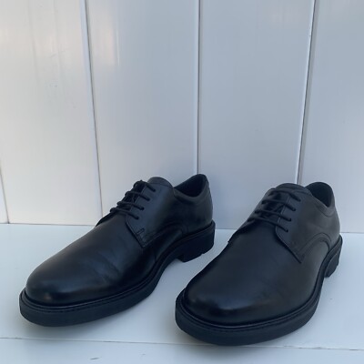 Men's ECCO Metropole London Leather Derby Shoes in Black EU 41 US 7-7.5