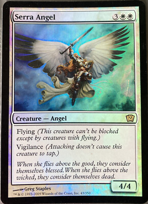 MTG Serra Angel Ninth Edition 43/350 Foil Rare | eBay
