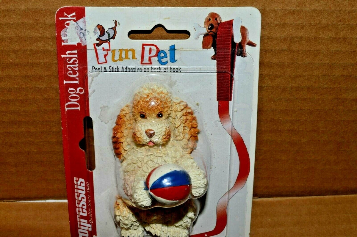 2002 Progressus Dog Leash Hook Fun Pet Resin Decor Peel Stick