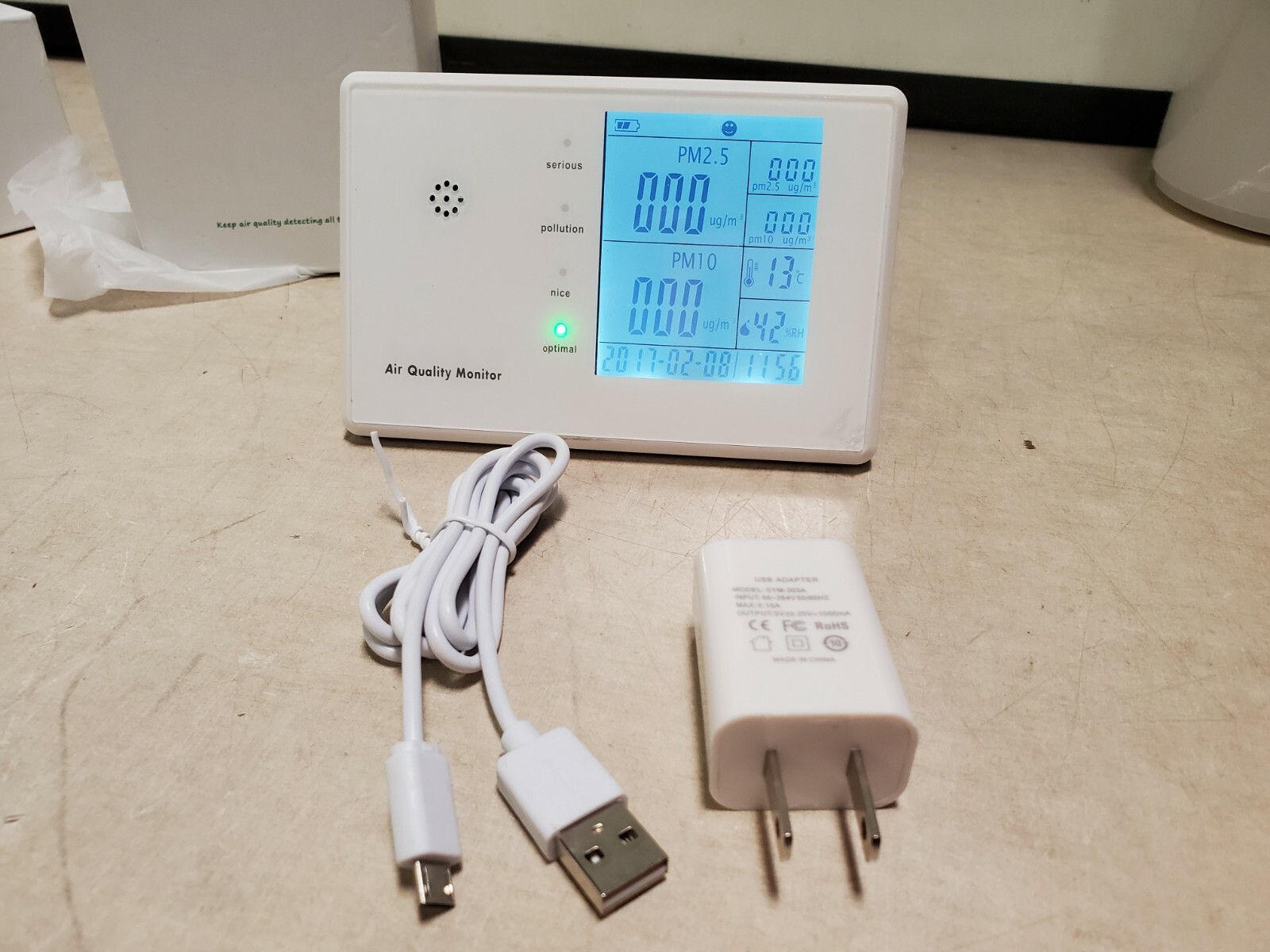 Open Box Air Ae Steward MultiFunctional Air Quality Monitor JSM136 eBay