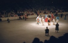 1950's Slide Groups of Lady Shriners At Indoor Event Fort Worth ? # 3 Red Border