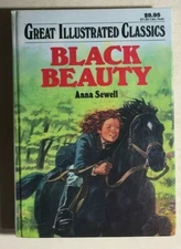 BLACK BEAUTY by Anna Sewell (1989) Baronet illustrated hardcover
