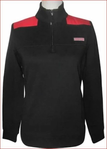 VINEYARD VINES women jacket shep sweatshirt 6K0484-614-S red black XXS $98 - 第 1/9 張圖片