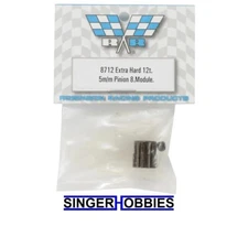 Robinson Racing 8712 Extra Hard Steel .8 Mod Pinion Gear w/5mm Bore (12T) NEW HH