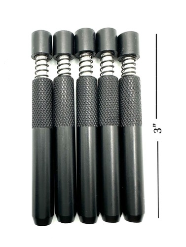 Pipa para fumar tabaco murciélago de metal autolimpiante One Hitter 5 unidades ENVÍO EL MISMO DÍA - Imagen 2 de 4