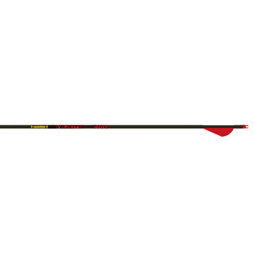 Challenge the lowest price Gold Tip Manufacturer regenerated product Velocity Arrows 400 6 Vanes Raptor Pack