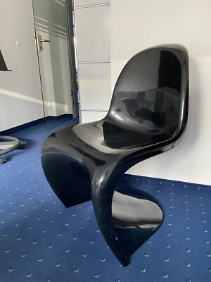 Original Verner PANTON Chair, Schwarz, Hermann Miller Fehlbaum, 1971