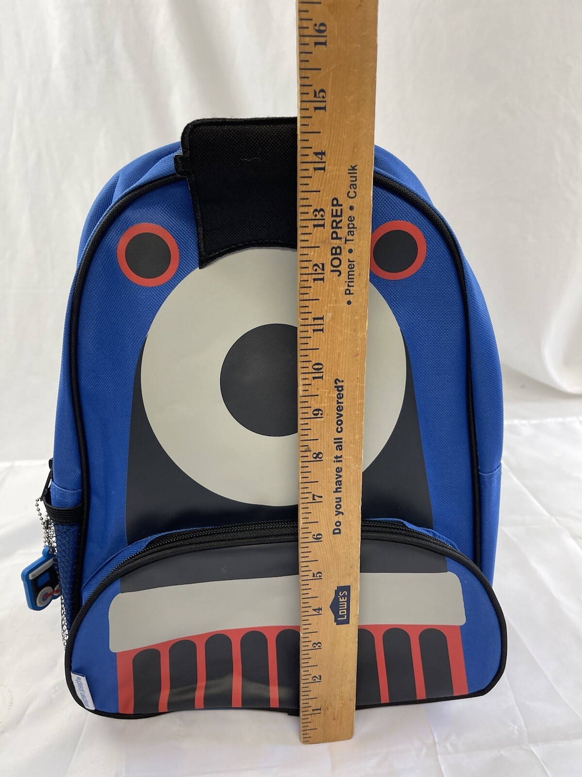 STEPHEN JOSEPH SIDEKICK 14" BACKPACK LITTLE KIDS Train NEW Blue Red Can Monogram