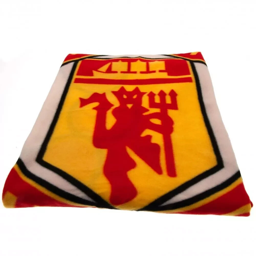 Manchester United FC Fleece Blanket Pulse Gift Ideas Fan MUFC Official Licensed