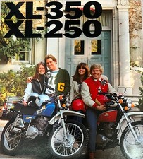 1976 Honda XL250 XL350 6-page brochure-Vintage  XL-250 XL-350