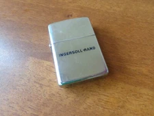 VTG RARE 1980 ZIPPO LIGHTER HIGH POLISH ADVERTISING COMPANY INGERSOLL RAND LOGO