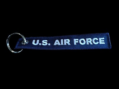 U.S MILITARY AIR FORCE KEY CHAIN KEY RING FOB 5 1/2'' X 1'' INCHES GOT FREEDOM