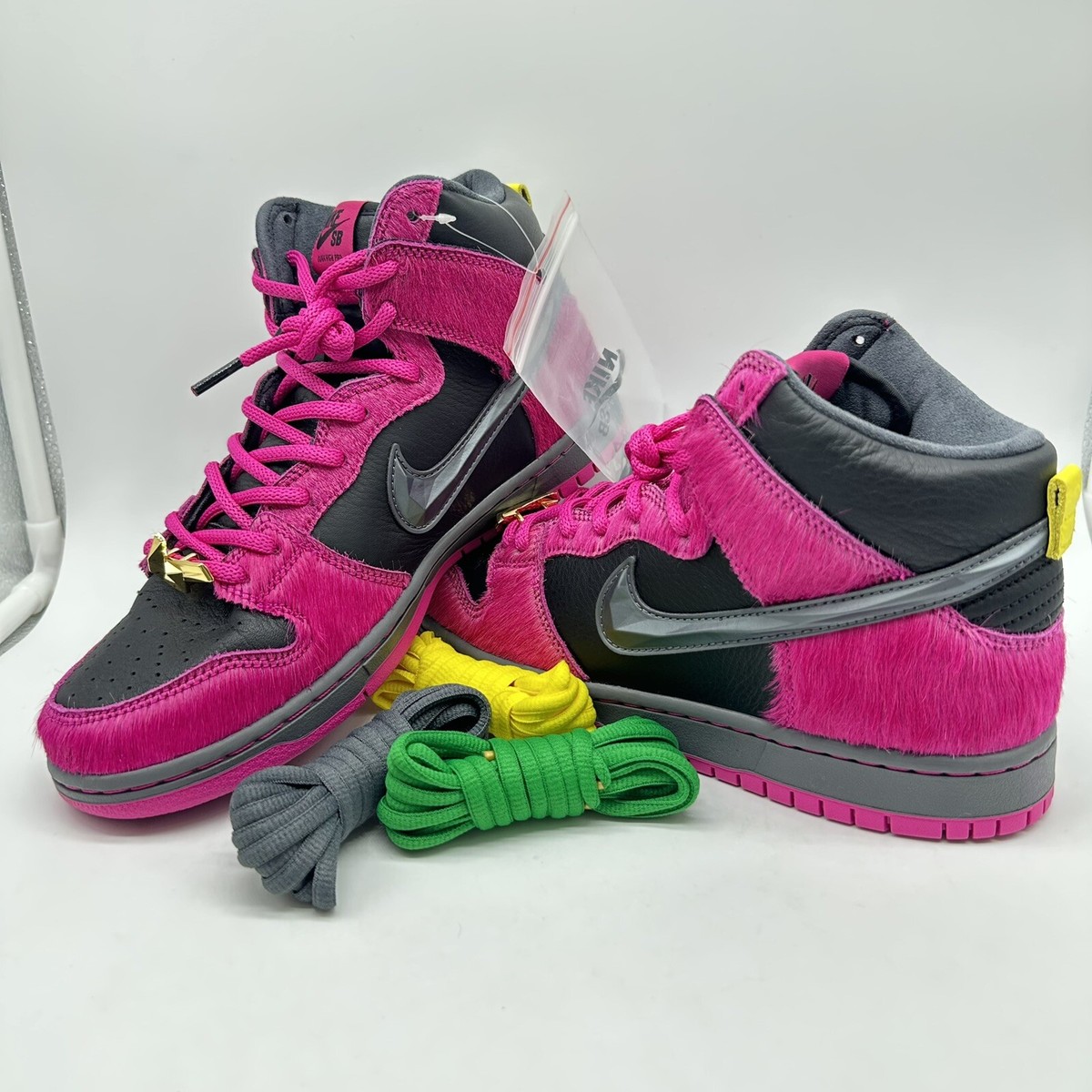 Nike SB Dunk High Run The Jewels Pink Black Sneakers DX4356-600
