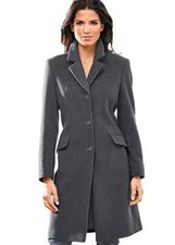 Heine Lapel Collar Grey Short Coat - Size 20 - Bnwt - Rrp £139